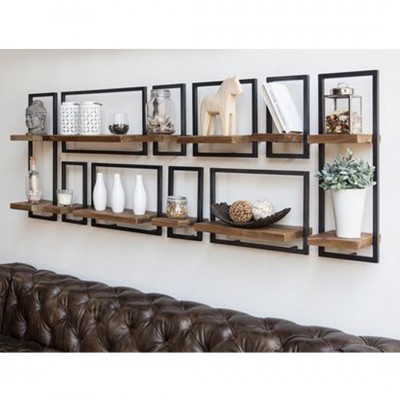 Milano Decorative Wall Shelves Set of 10