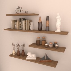 
									Floating Wall Shelves Set of 4 (80cm- 60cm -40cm)