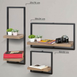 Milano Wall Shelves Set of 3